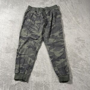Splendid Joggers Camouflage Comfy Cozy Rayon Sweatpants XL Outdoorsy Hiking Trek